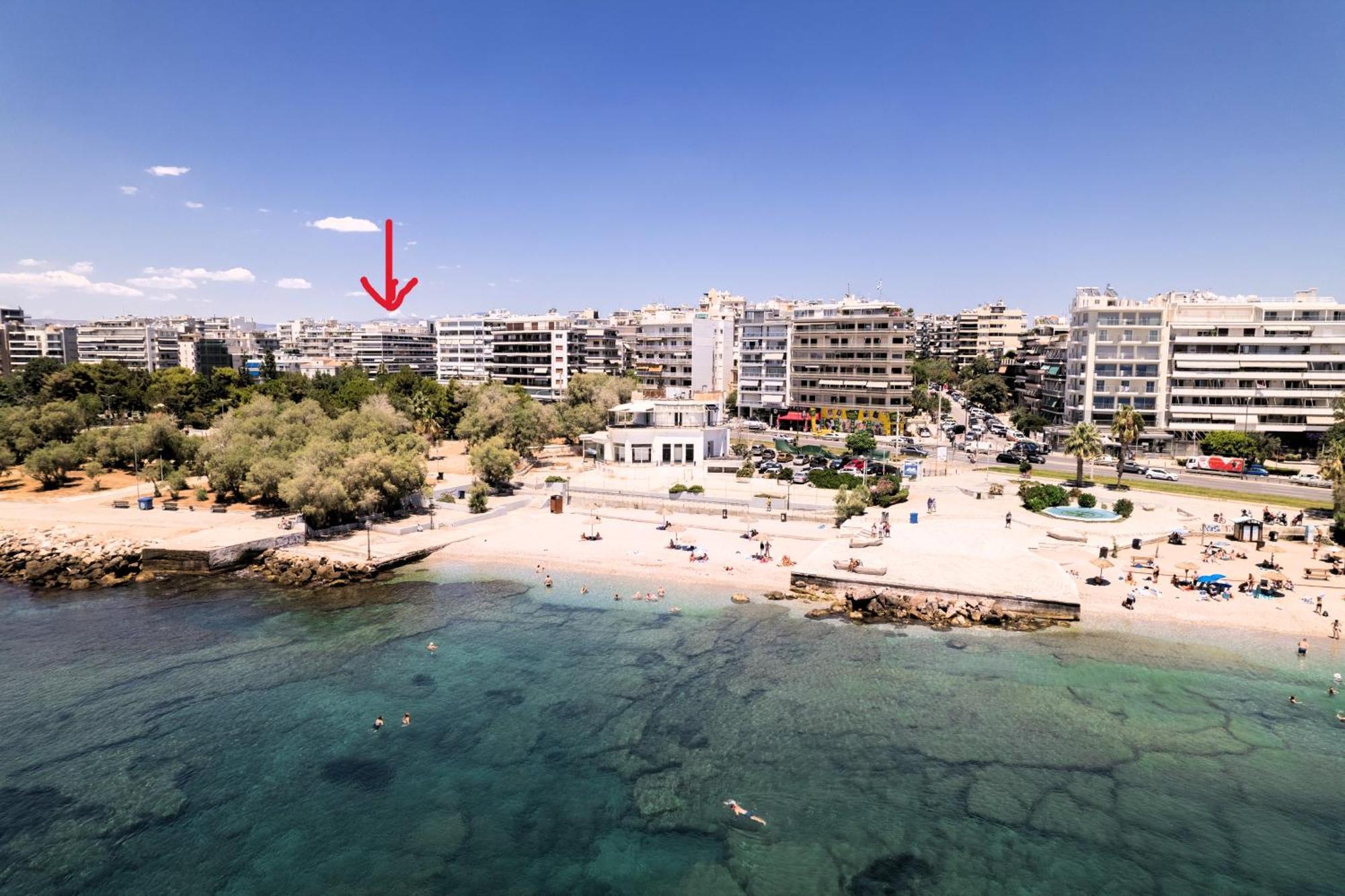 Athens Riviera, Seaview, Beachfront, Lux Apartment On Starbucks Building エクステリア 写真