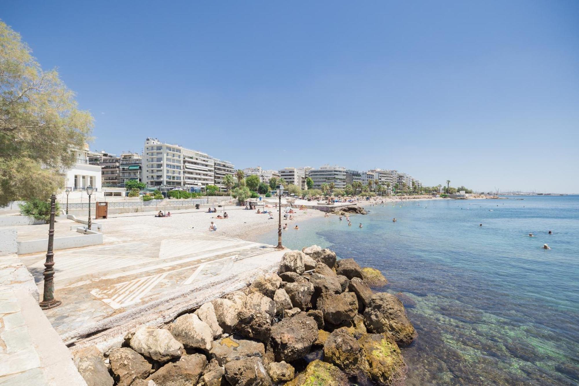 Athens Riviera, Seaview, Beachfront, Lux Apartment On Starbucks Building エクステリア 写真